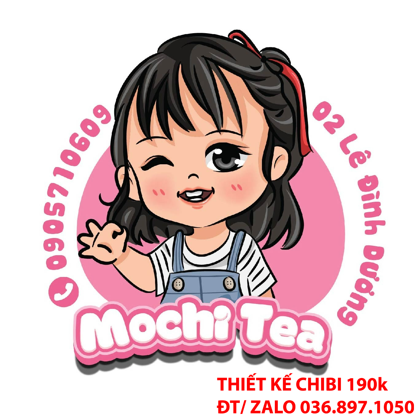 Sự dễ thương của logo chibi trà sữa ăn vặt có thể tạo ra sự nhớ đến thương hiệu trong lòng khách hàng.