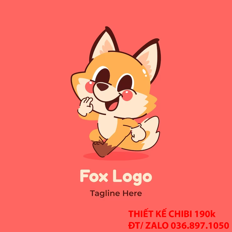Mẫu thiết kế logo chibi con chó 11