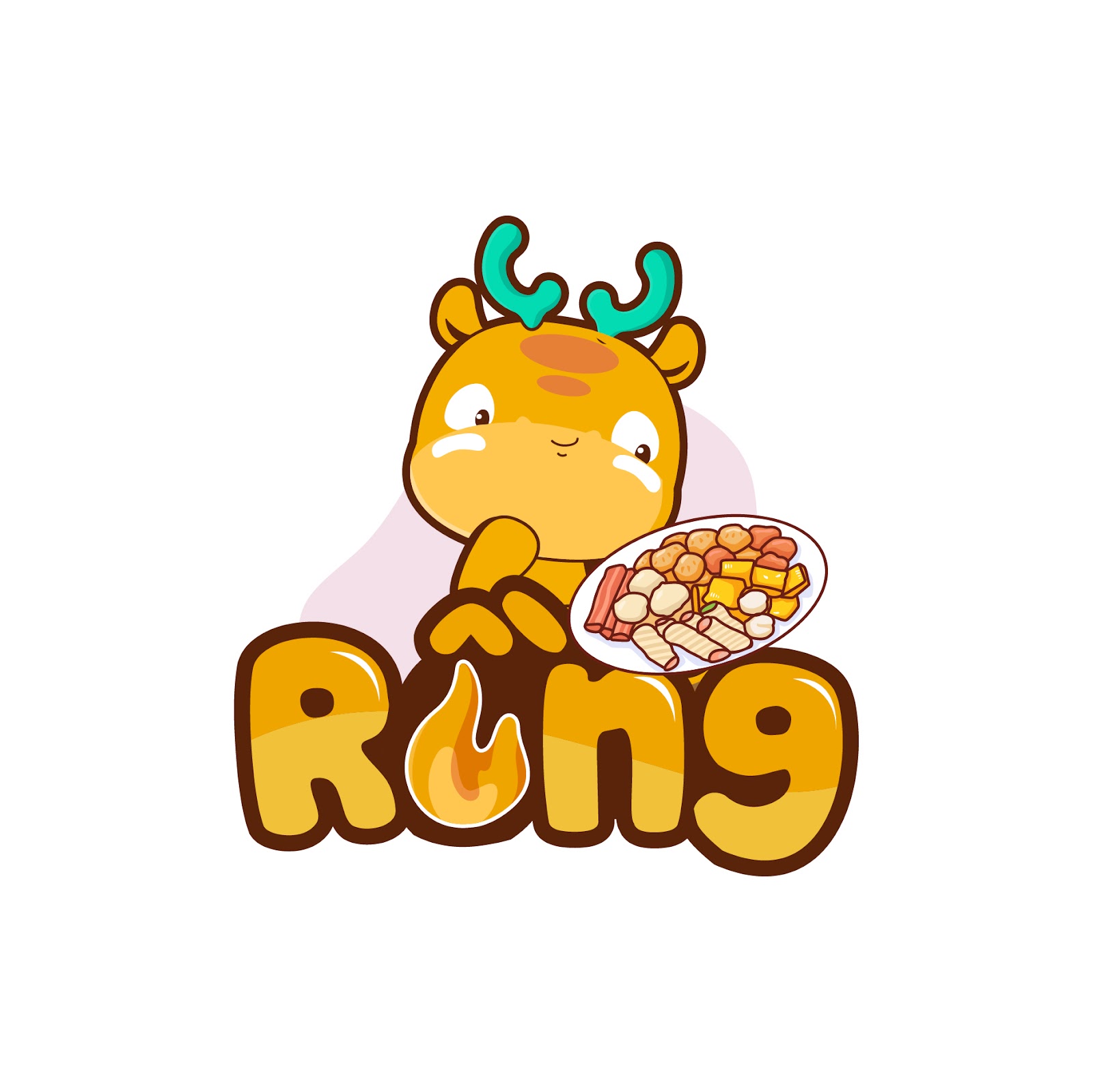 Mẫu thiết kế logo chibi cute Shop Rồng 4