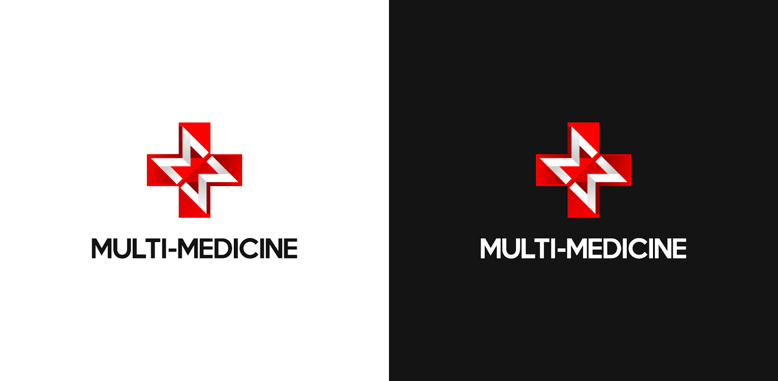 Mẫu thiết kế logo y tế ấn tượng đơn giản