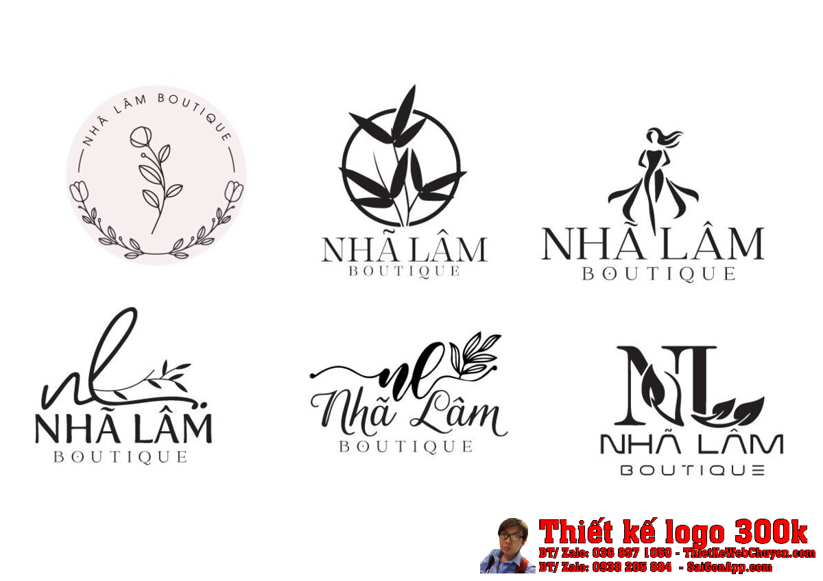 Thiết kế logo Nhã Lâm Boutique Thiết kế logo Nhã Lâm Boutique