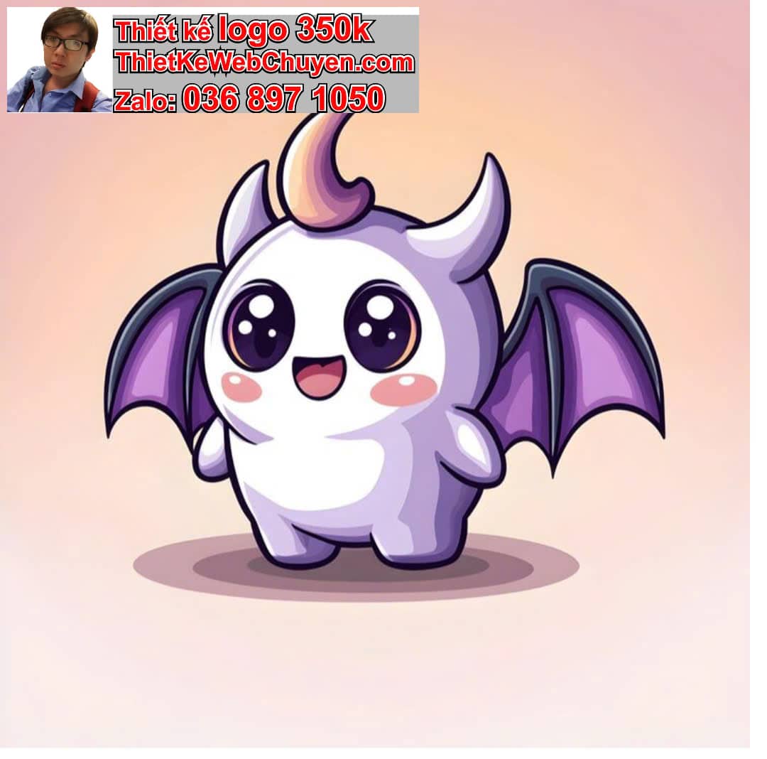 Chibi ác quỷ dễ thương biểu cảm đáng yêu