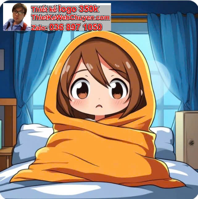 Chibi Ma Cà Rồng Ngồi Trên Giường
