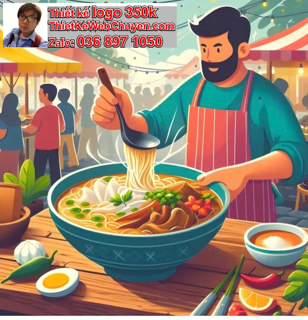 Chibi văn phòng ăn phở