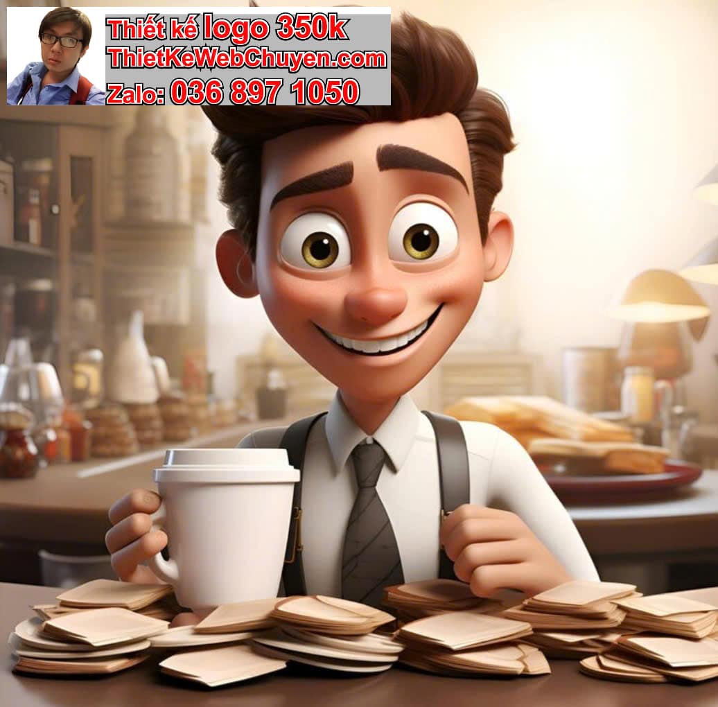 Chibi văn phòng uống cacao