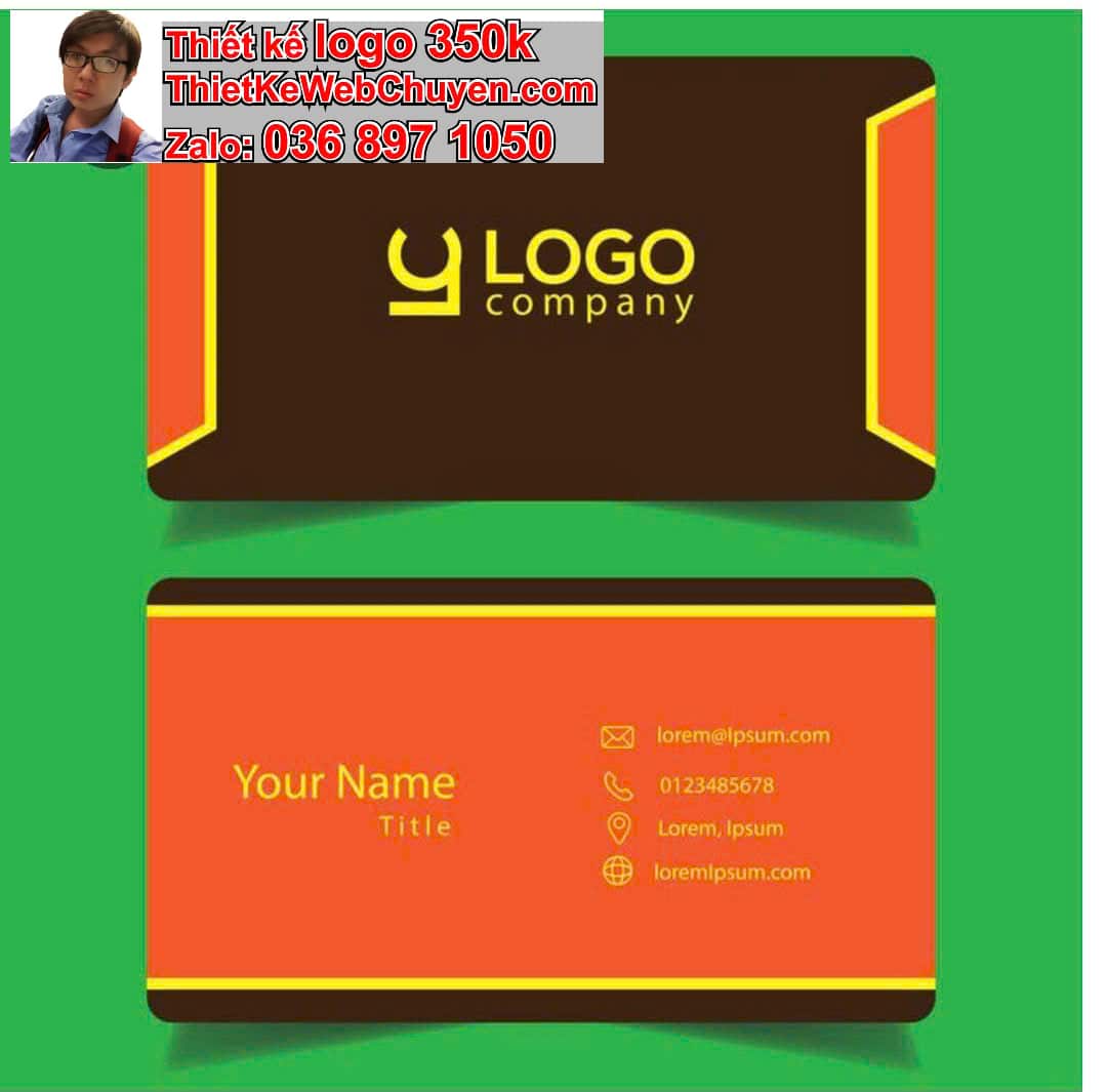 In logo miễn phí trên namecard bao bì posm
