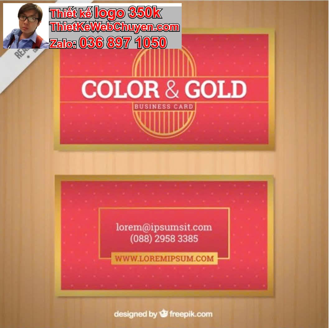 In logo miễn phí trên namecard bao bì posm