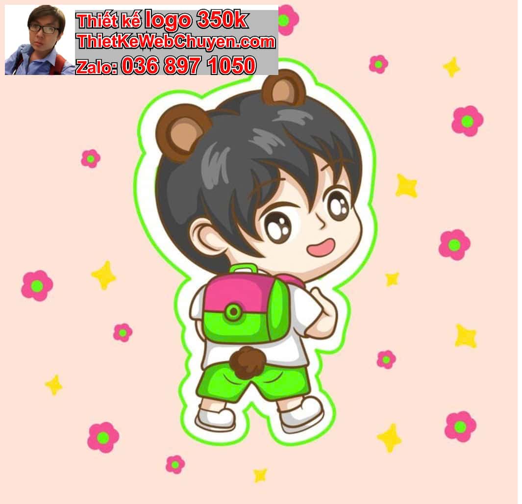 Thiết kế chibi có nền