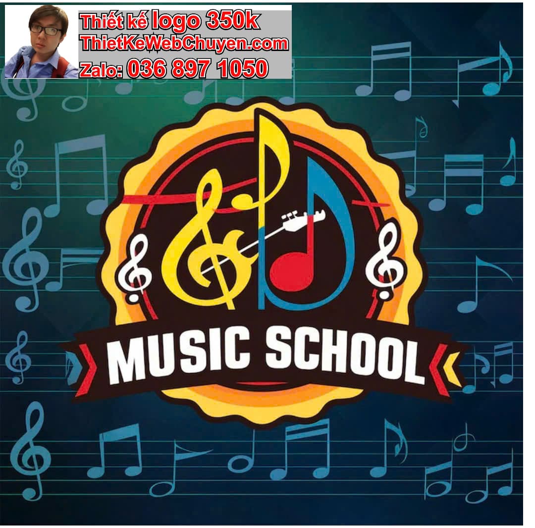 Thiết kế logo miễn phí Lớp dạy đàn Piano Keyboard Band nhạc
