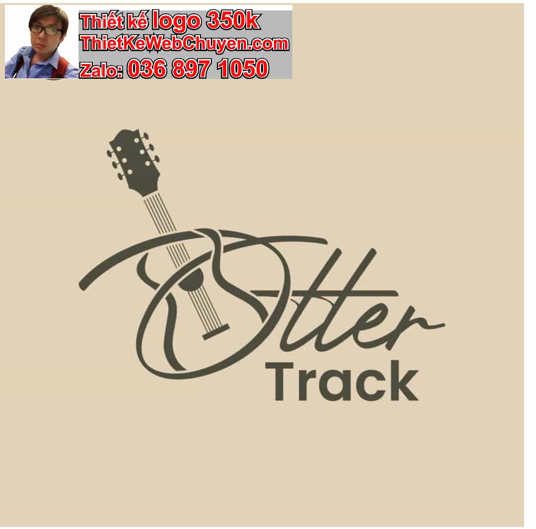Thiết kế logo miễn phí cây đàn guitar