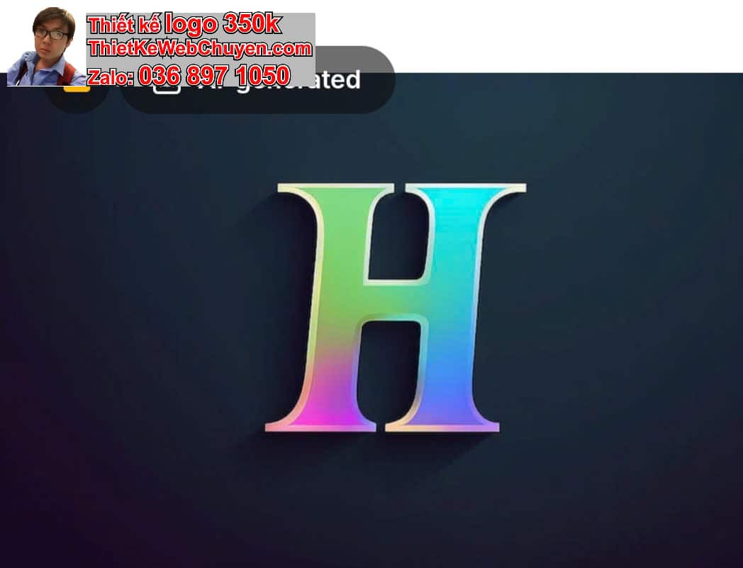 Thiết kế logo miễn phí chữ H cách điệu