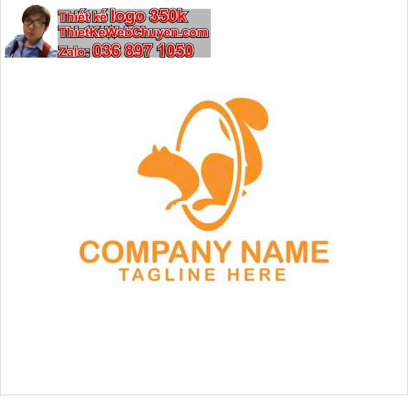 Thiết kế logo miễn phí con sóc