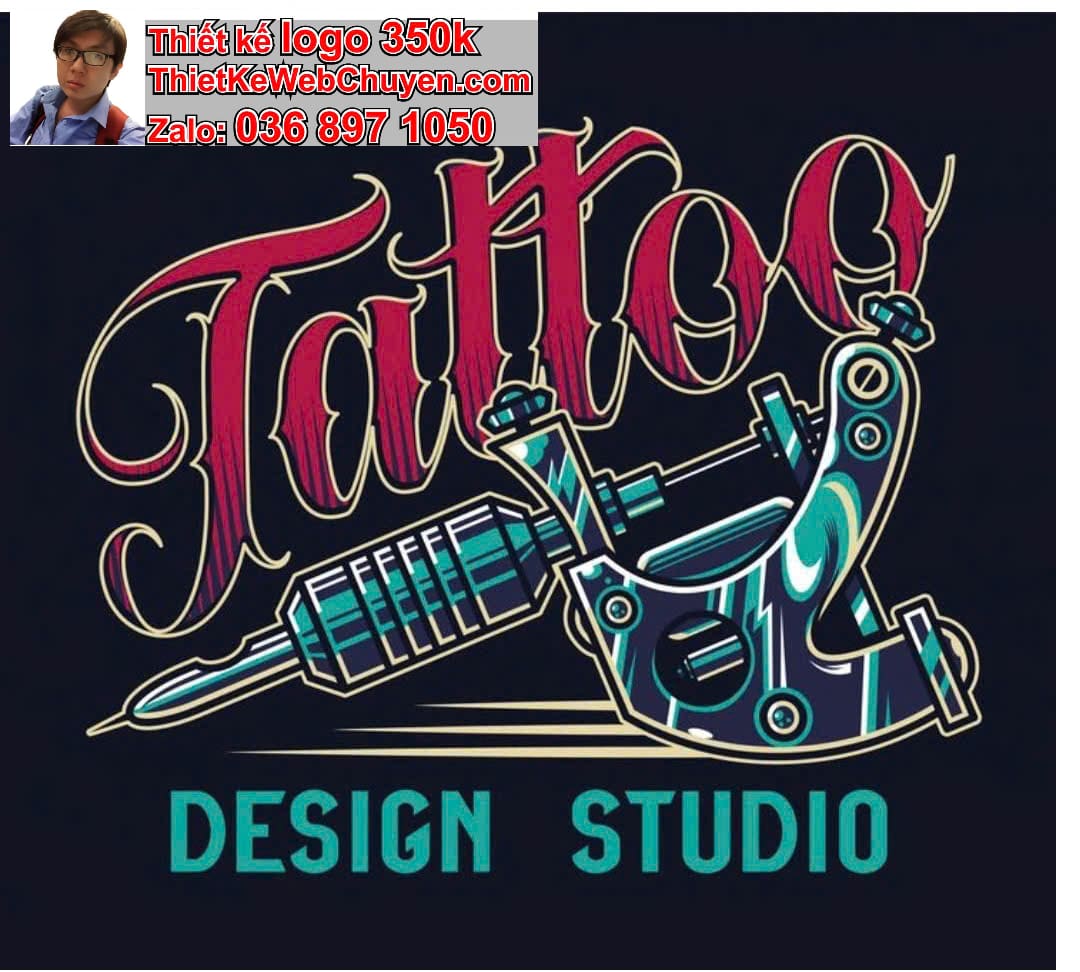 Thiết kế logo miễn phí dịch vụ xăm TATTOO