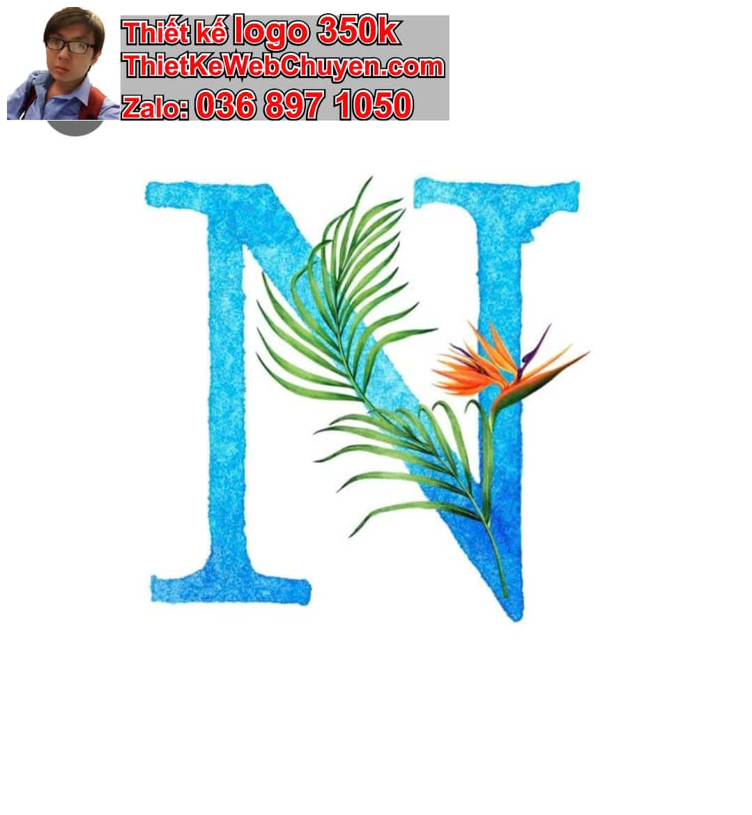 Thiết kế logo miễn phí tên Nguyệt
