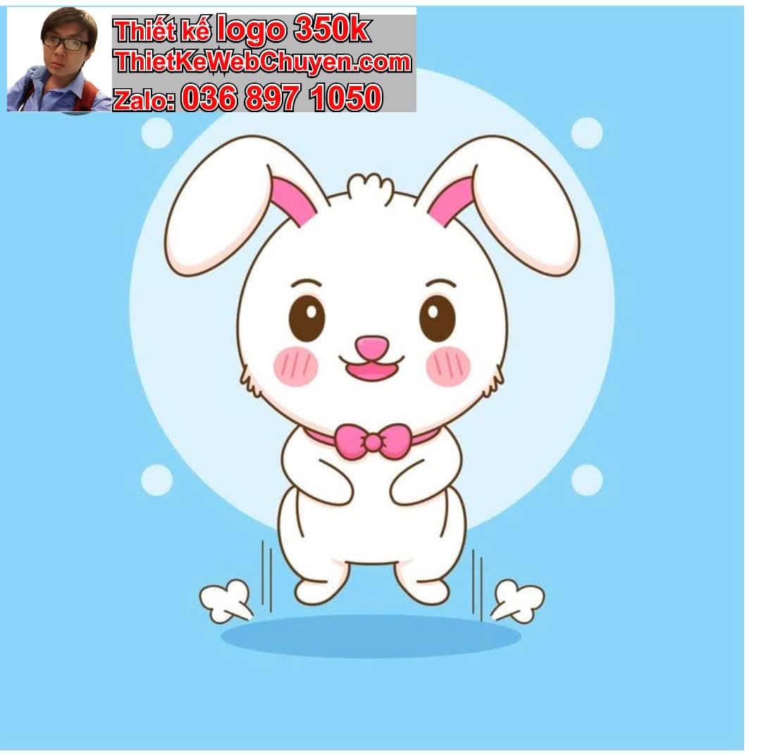 Thỏ chibi biểu cảm đáng yêu