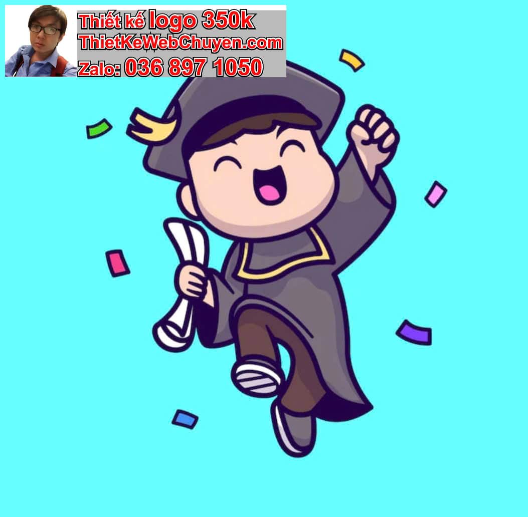 Vẽ chibi sinh viên tốt nghiệp