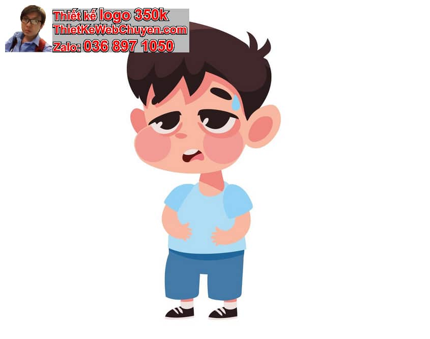 Bé Trai Chibi Biểu Cảm Bối Rối
