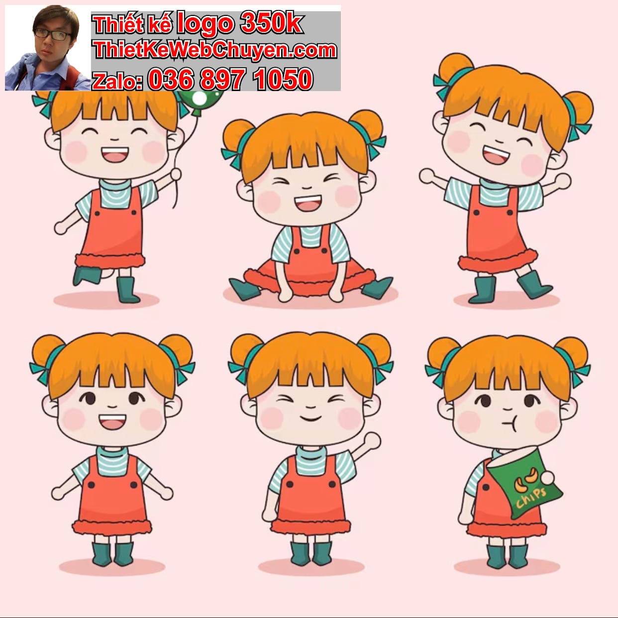 Cách tạo dáng cho nhân vật chibi