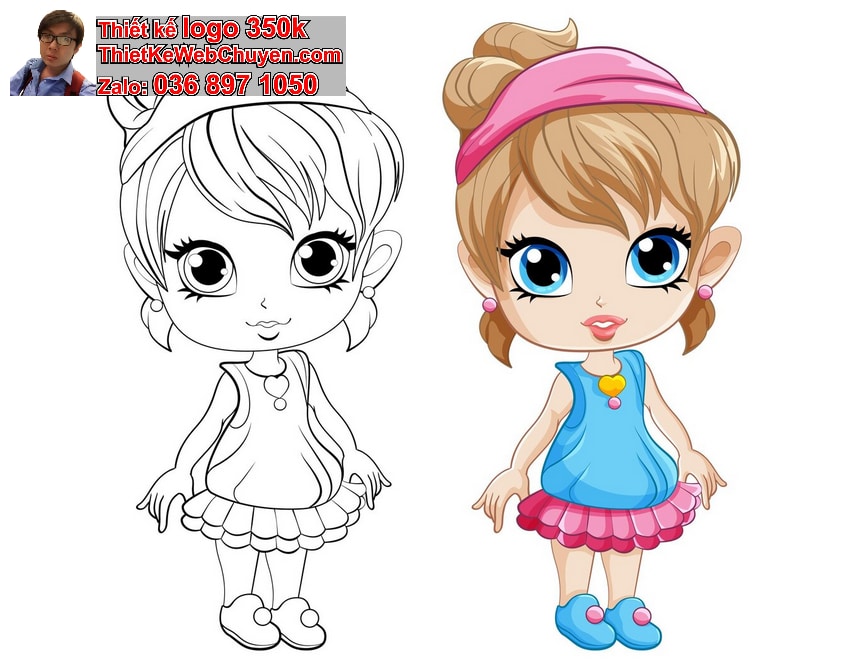 Cách vẽ chibi cho bé