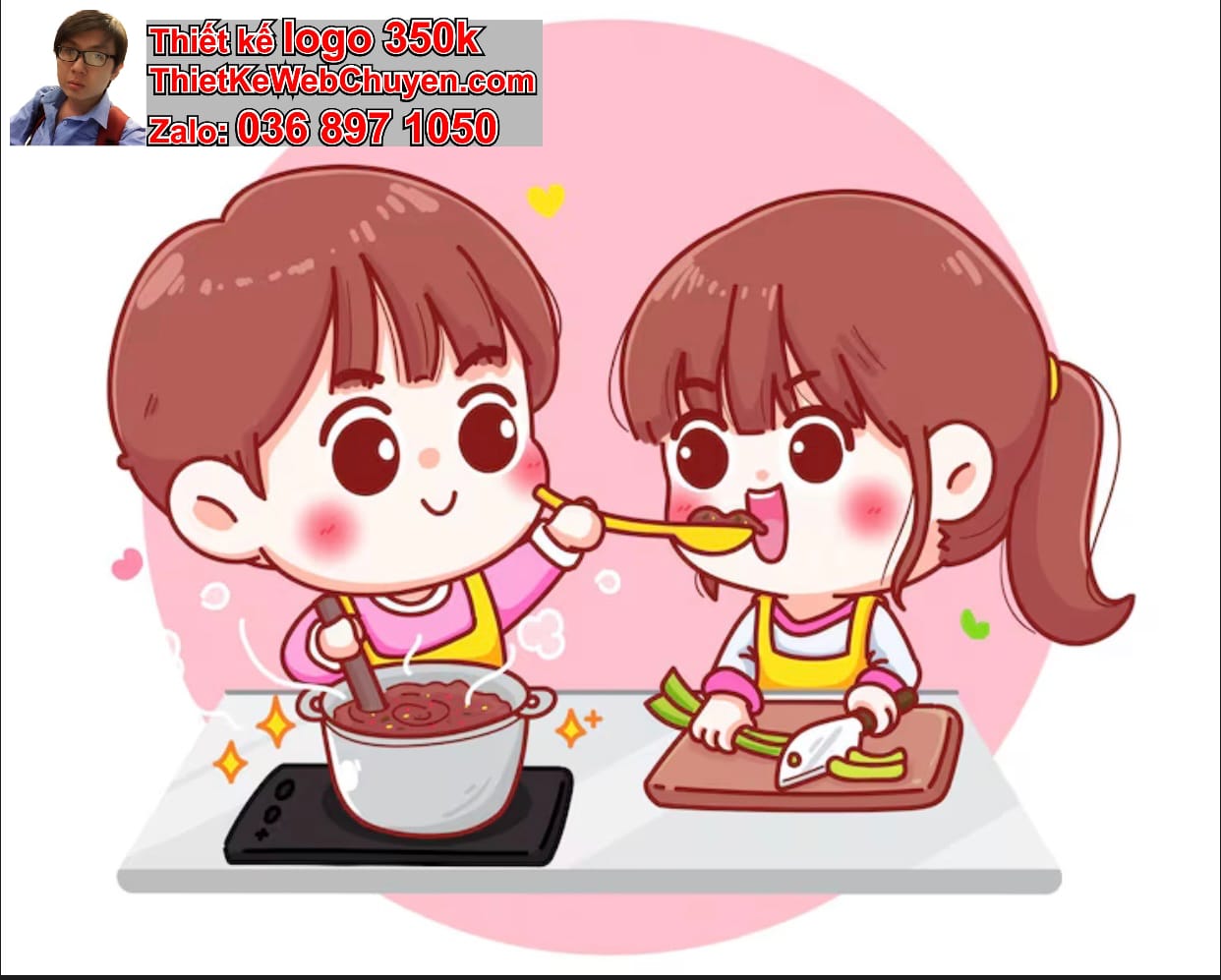 Chàng trai chibi ăn lẩu