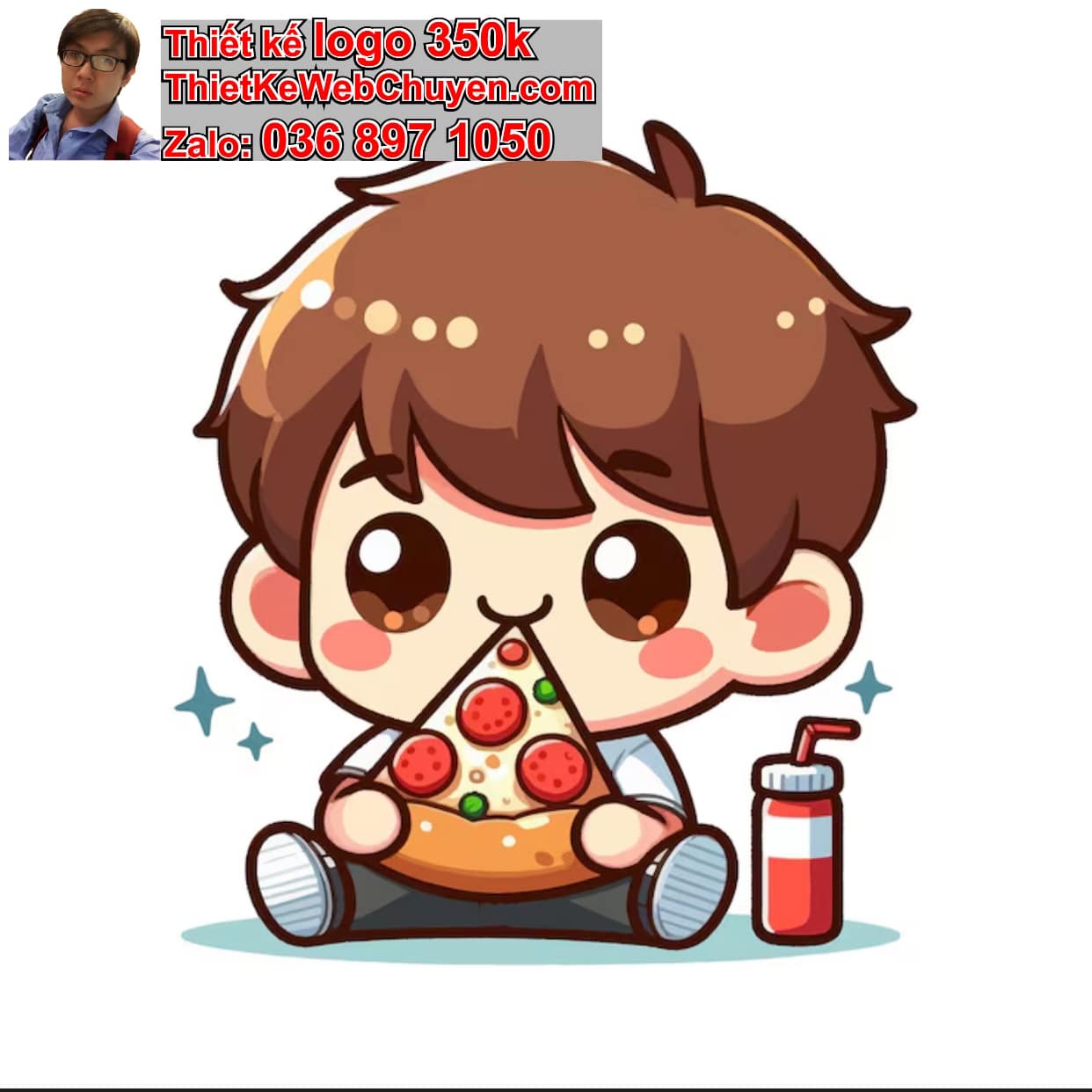 Chàng trai chibi ăn vặt buổi đêm