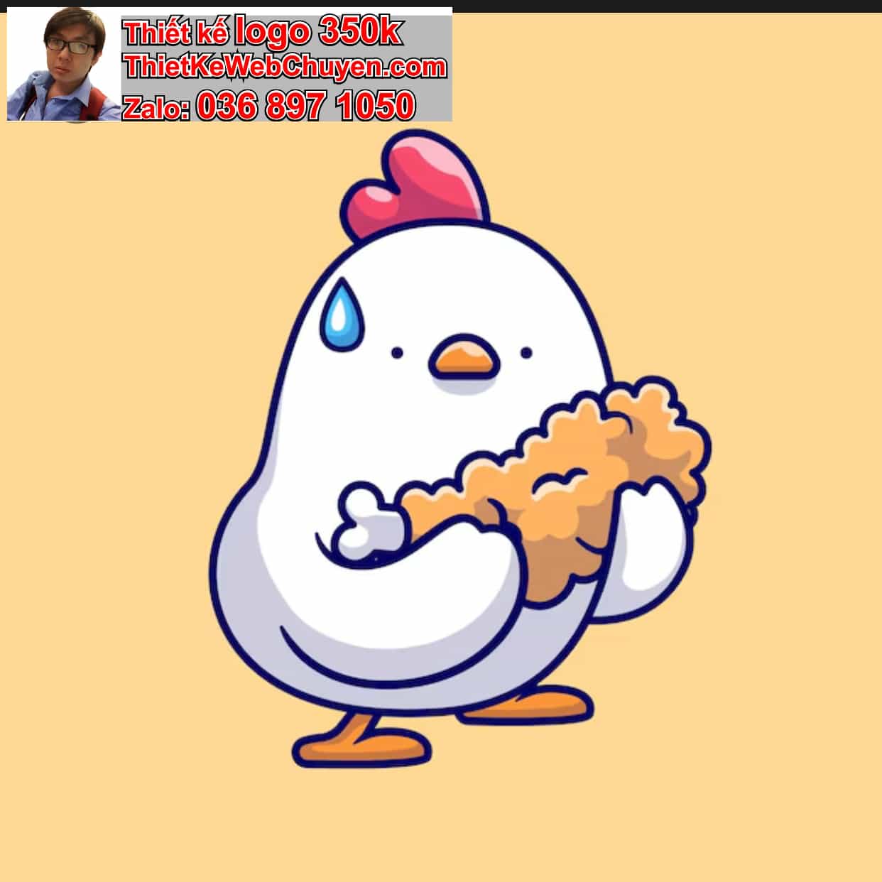 Chibi ác quỷ dễ thương ăn kem