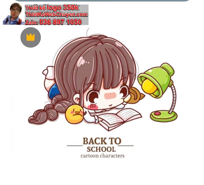 Chibi Học Sinh Biểu Cảm Đáng Yêu