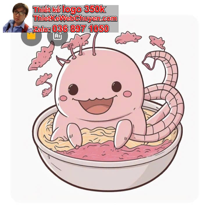 Chibi Ma Cà Rồng Ăn Bún