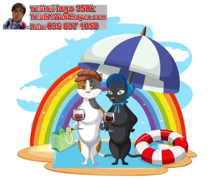Chibi Ma Cà Rồng Ăn Uống Trên Bãi Biển
