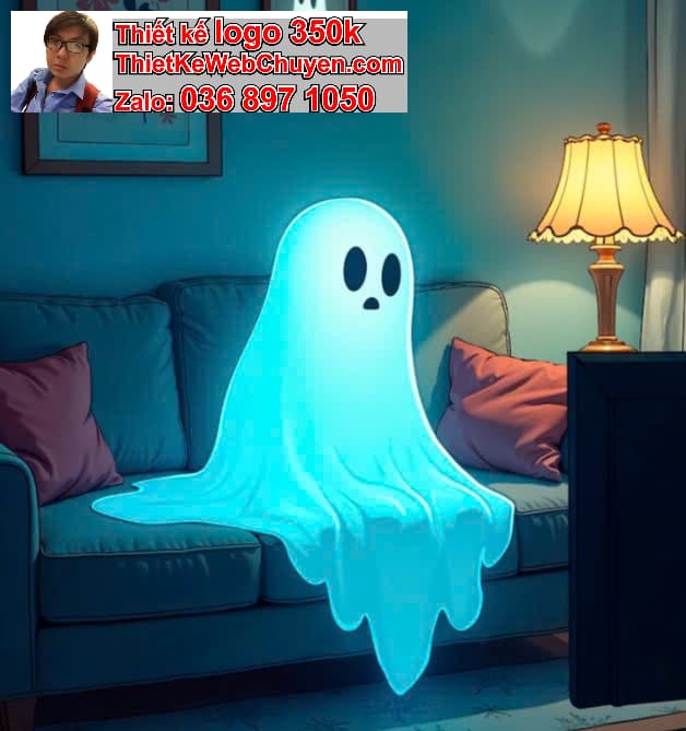 Chibi Ma Cà Rồng Ngồi Trên Ghế Sofa