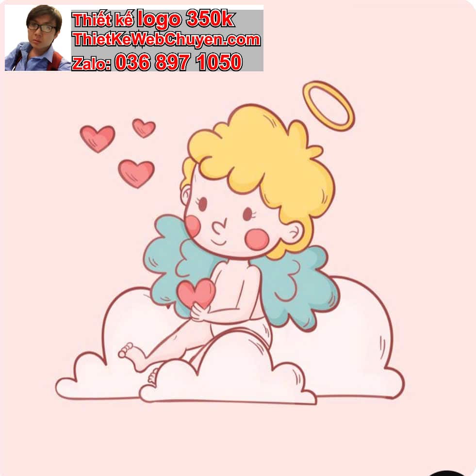 Chibi thiên thần biểu cảm ngại ngùng