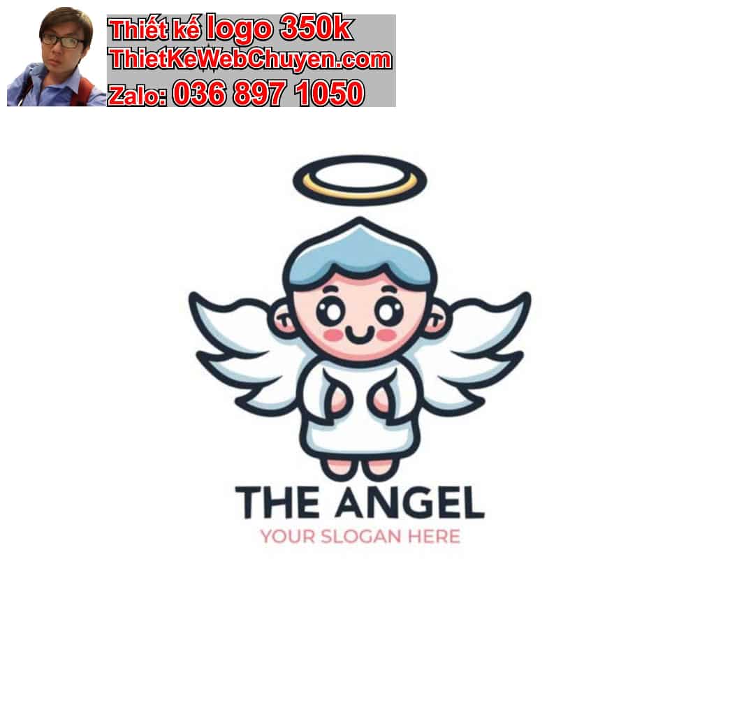 Chibi thiên thần nháy mắt