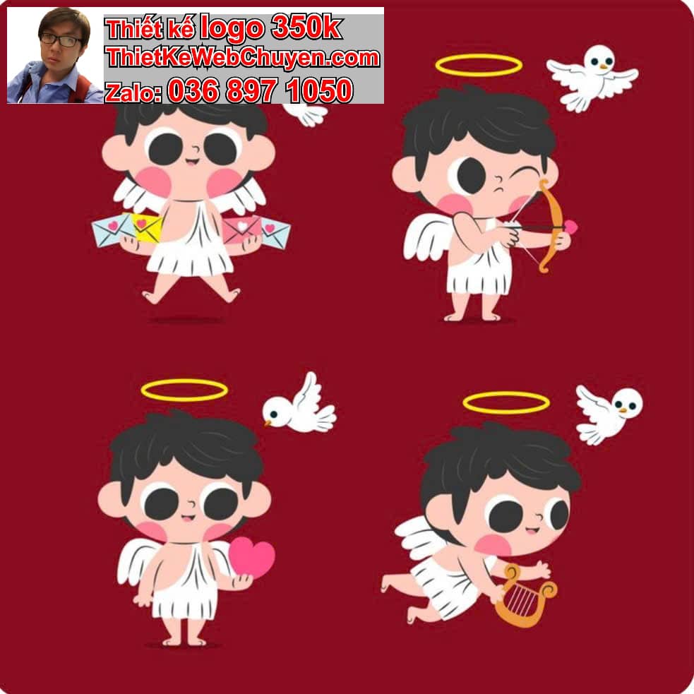 Chibi Thiên Thần Uống Nước Ép Trái Cây
