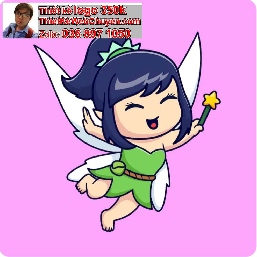 Chibi thiên thần uống soda