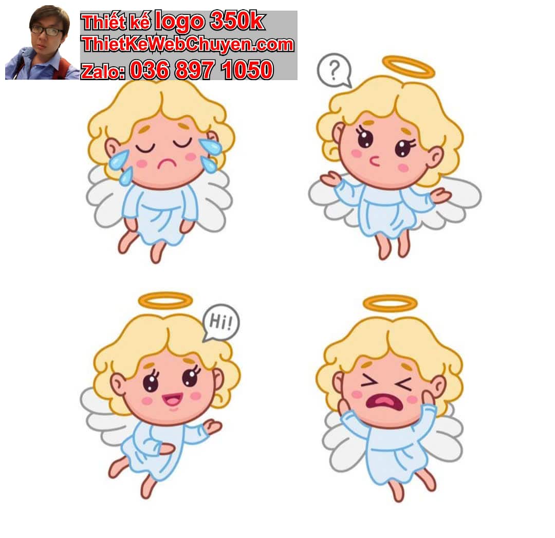 Chibi Thiên Thần Uống Trà Chanh