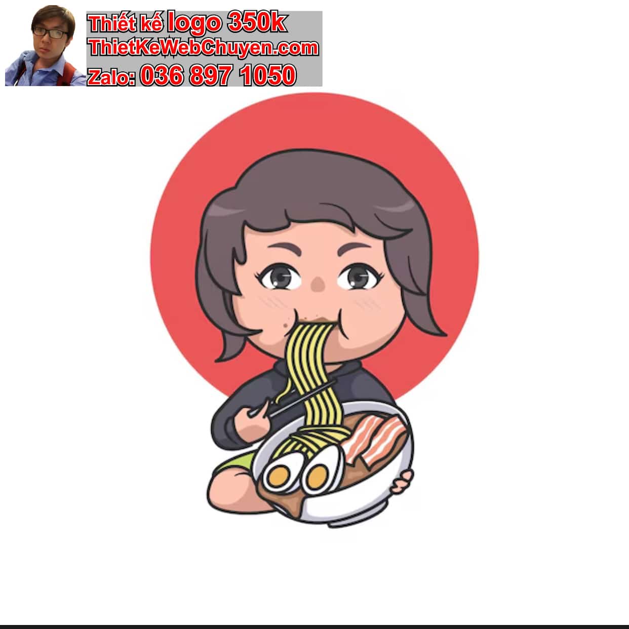 Cô Gái Chibi Ăn Mì