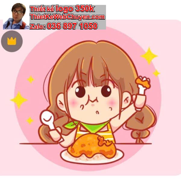 Cô gái chibi ngồi quán ăn vặt