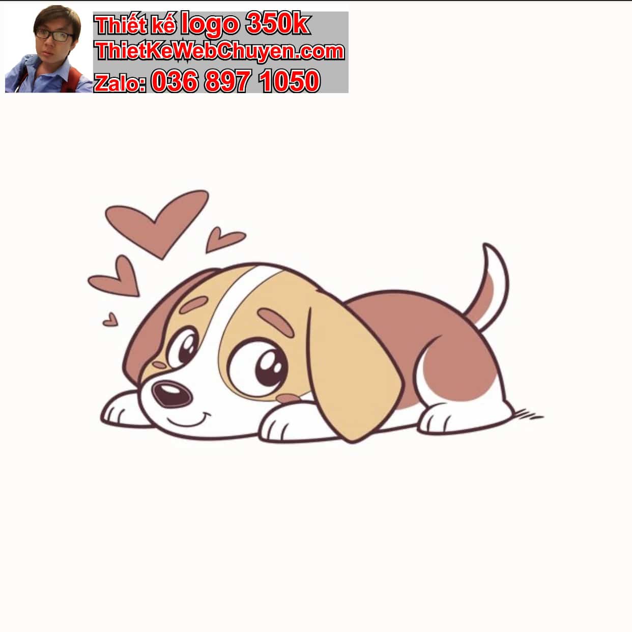 Cún chibi mắt long lanh