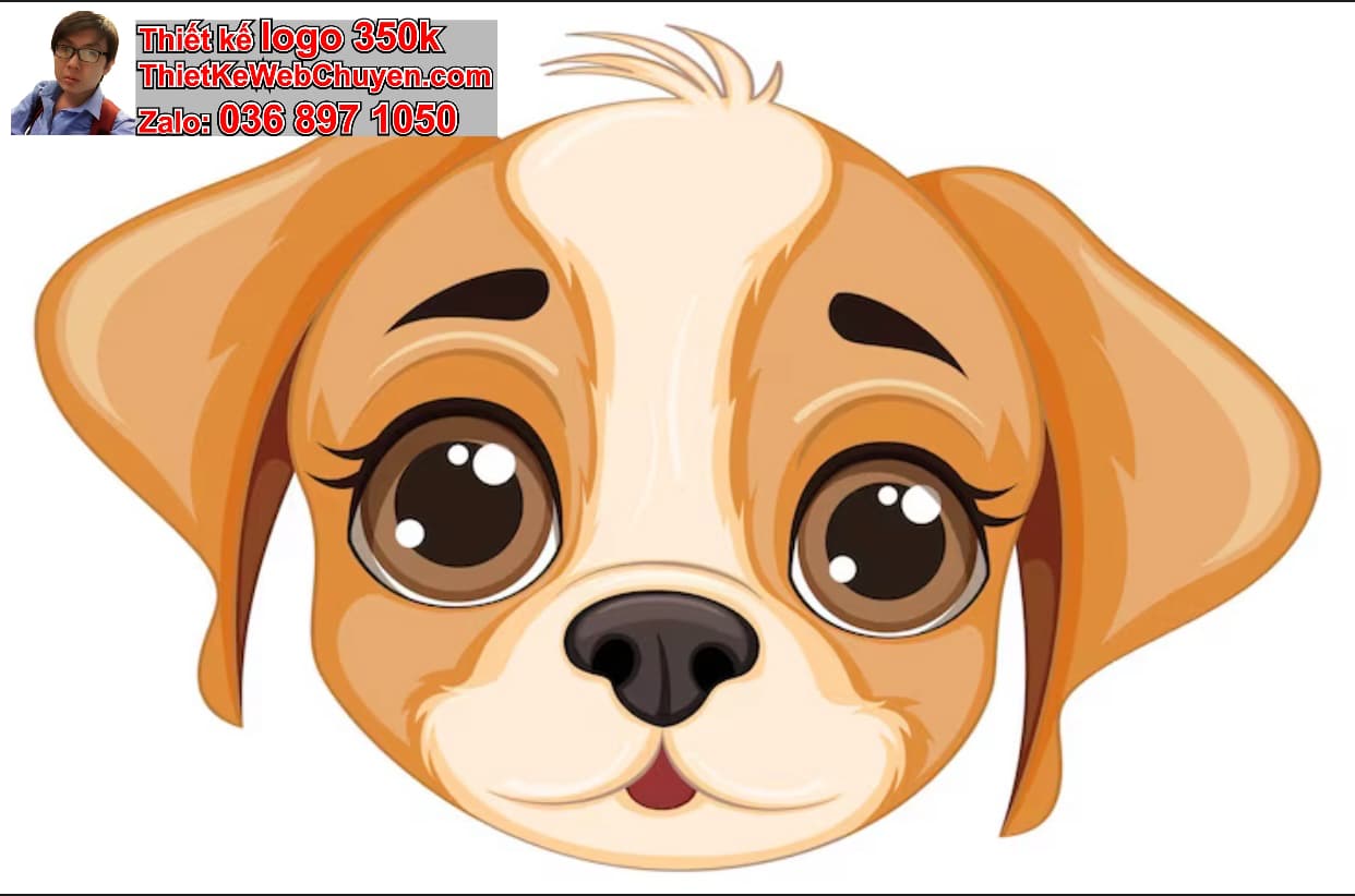 Cún chibi mắt long lanh