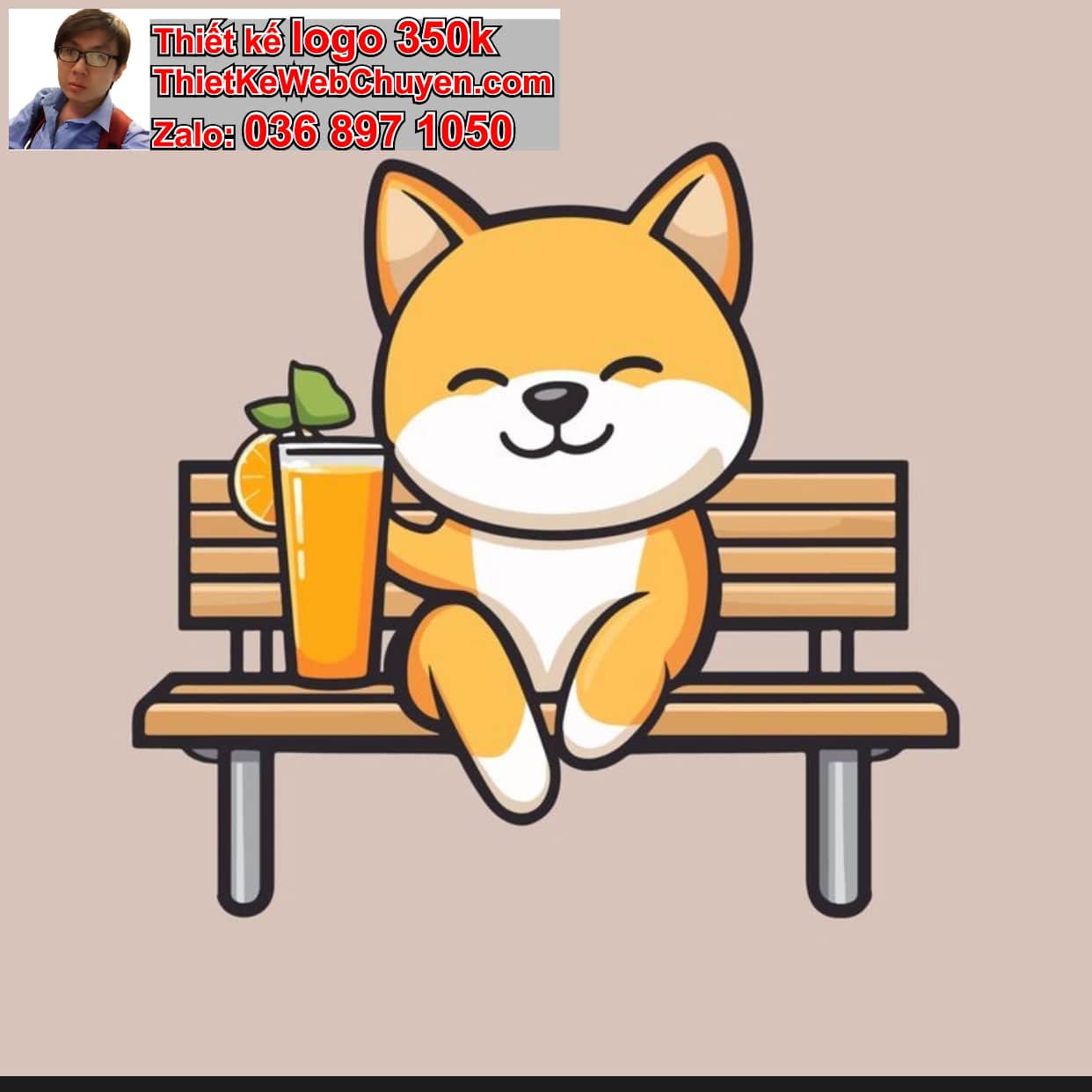 Cún Chibi Ngồi Vỉa Hè