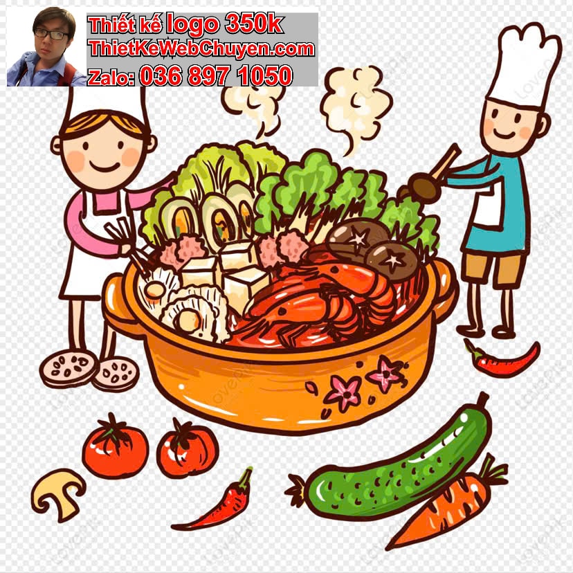 Em bé chibi ăn lẩu