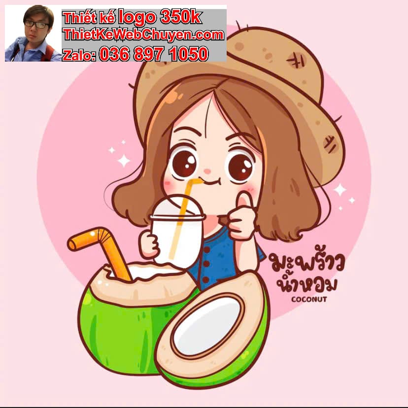 Em bé chibi uống nước ép trái cây 