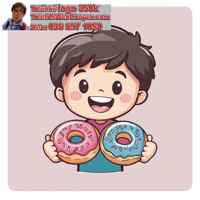 Gia Đình Chibi Ăn Bánh Donut