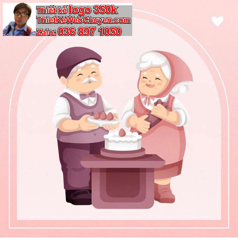 Gia đình chibi ăn bánh ngọt
