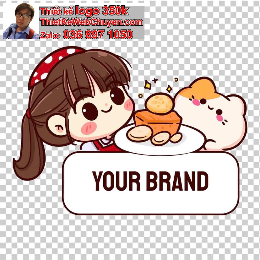 Gia đình chibi ăn bánh ngọt