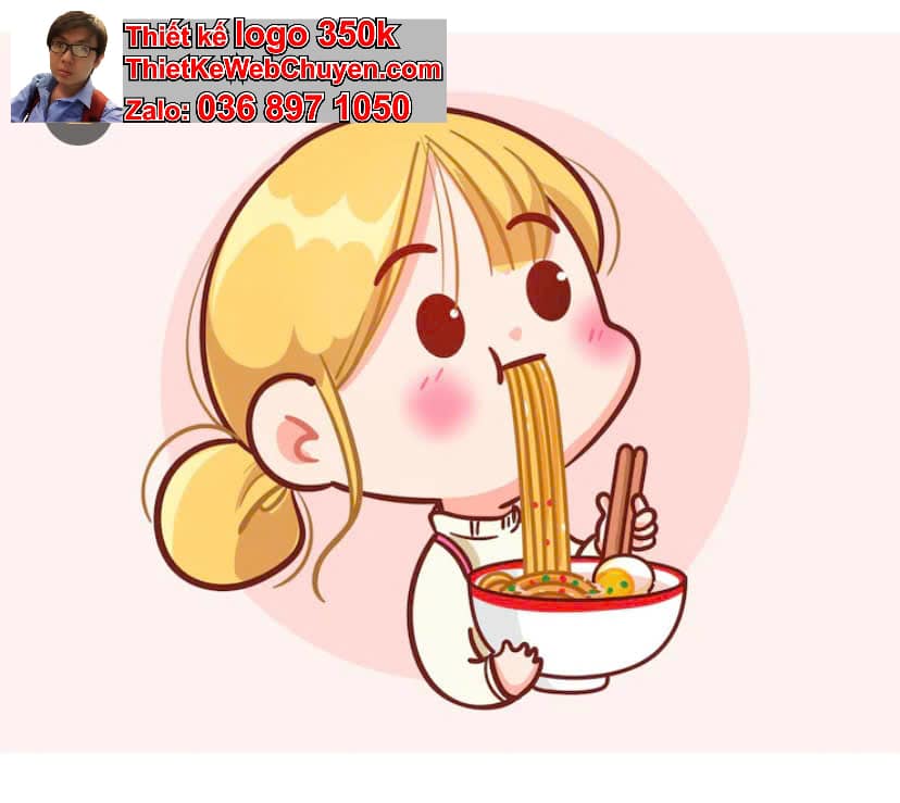 Gia đình chibi ăn phở