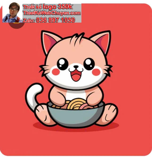 Mèo Béo Chibi Ăn Vặt
