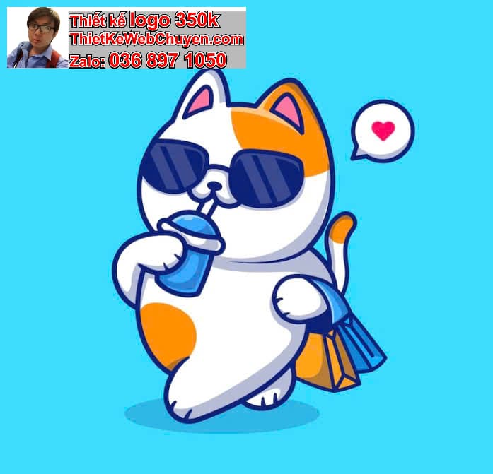 Mèo Béo Chibi Uống Nước Ép Trái Cây