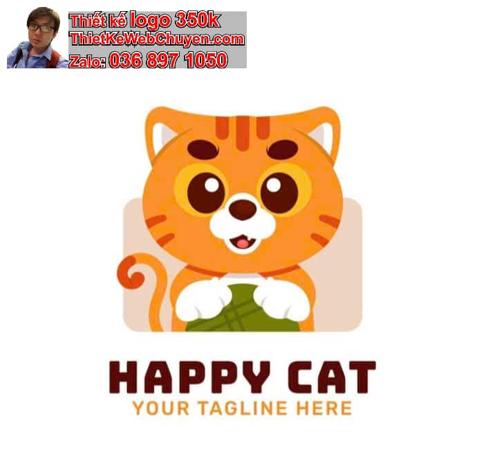 Mèo chibi ăn uống trong công viên 