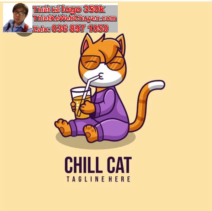 Mèo Chibi Uống Nước Ngọt